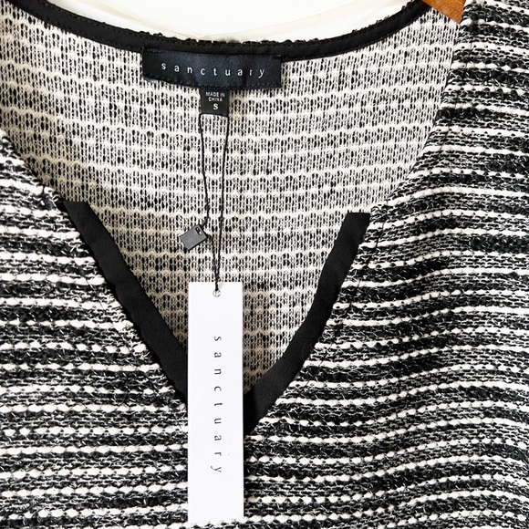 NEW Sanctuary Tweed Shimmer Multimedia Top • Small - Picture 2 of 7